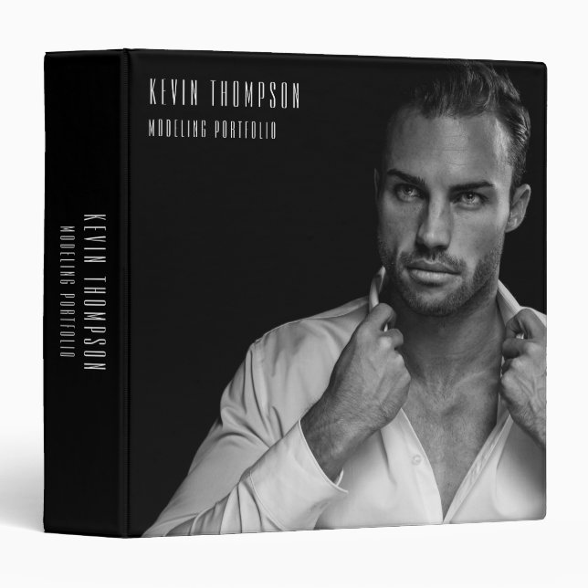 Modern Modelling Acting Portfolio Custom Full Phot Binder (Front/Spine)