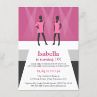Modern Models Runway Fashion Show Birthday Party