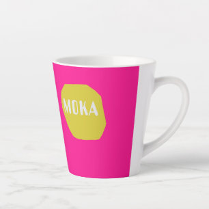 Modern moka Latte Mug