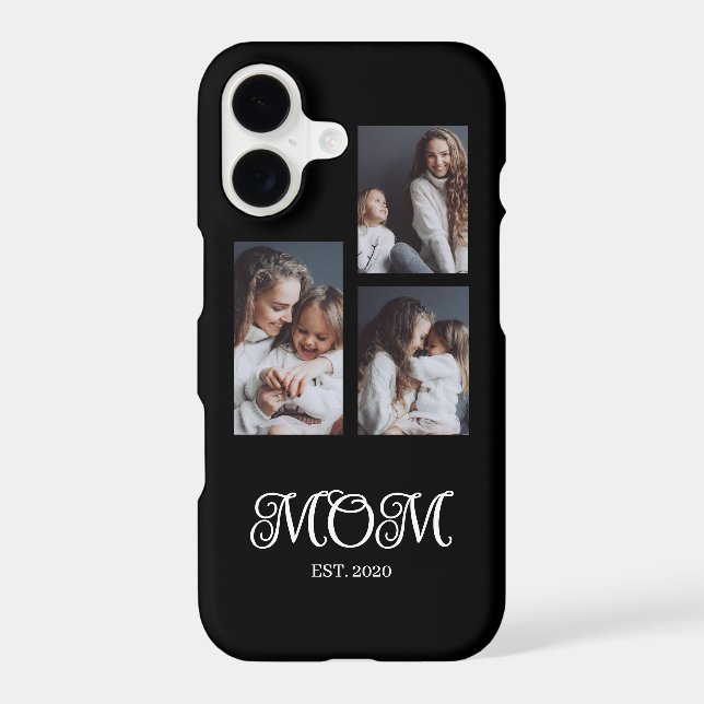 Modern Mom Established Script Black 3 Photo (Back)