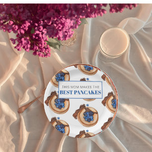 Modern Mom Makes Best Pancakes Gift Paper Plate