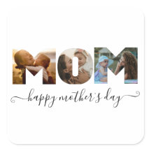 Modern MOM Mama 3 Photo Collage Happy Mother's Day