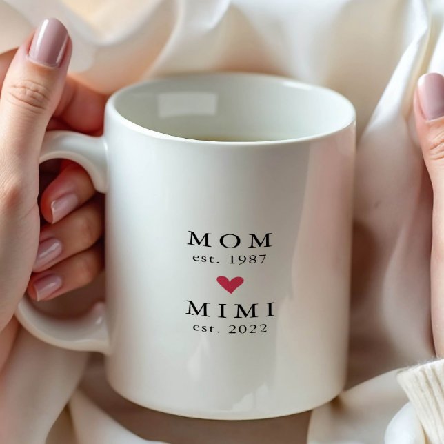 Modern Mom | Mimi Year Est. Coffee Mug (Creator Uploaded)