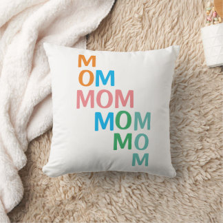 Modern Mom Mother's Day Throw Pillow