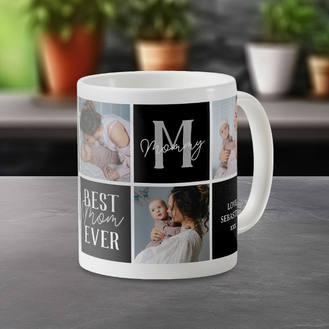 Modern Mom Photo Collage Coffee Mug (Creator Uploaded)
