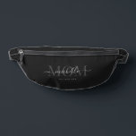 Modern MOM Script Mother's Day Black  Fanny Pack<br><div class="desc">Modern MOM Script Mother's Day Monogram Black</div>