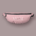 Modern MOM Script Mother's Day Pink Fanny Pack<br><div class="desc">Modern MOM Script Mother's Day Monogram Pink Best Mom ever</div>