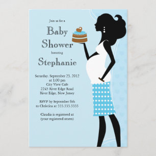 Modern Mom to Be Boy Baby Shower Invitation