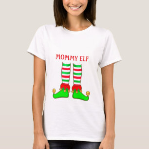 Modern Mommy Elf Christmas T-Shirt