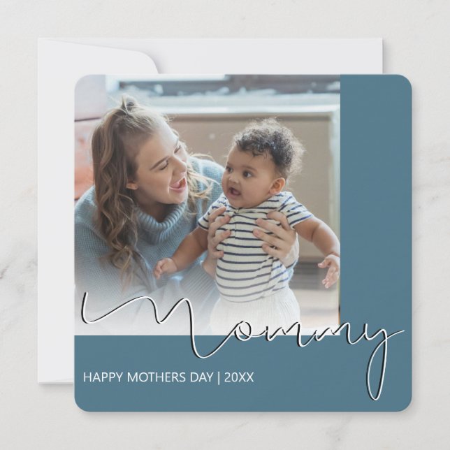 Modern Mommy Mothers Day Holiday Card (Front)