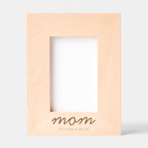 Modern Mommy Personalized Kids Names Mother's Day Etched Frames