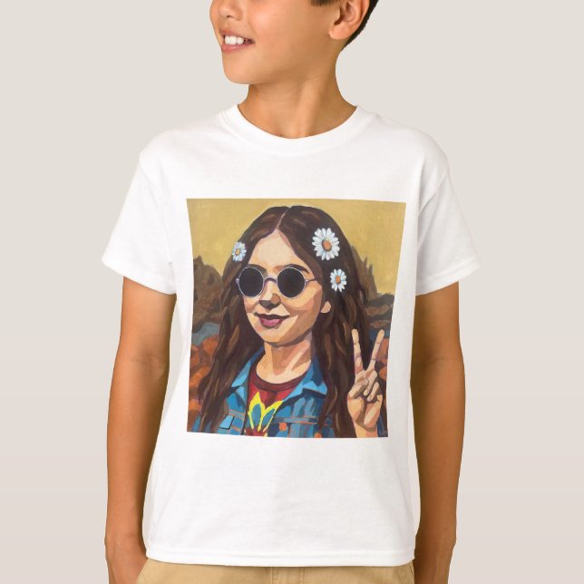 Modern Mona Lisa Painting - da Vinci Inspired T-Shirt (Front)