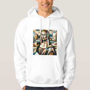 Modern Mona Lisa Stained Glass Style T-Shirt Hoodie