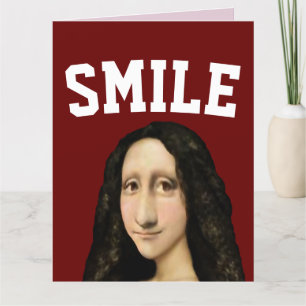 MODERN MONA SMILE! BIRTHDAY CARD