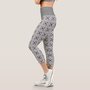 Modern Monochrome High Waisted Capris