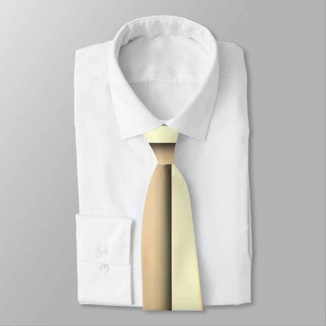 Modern Monochrome Tan Tie (Tied)