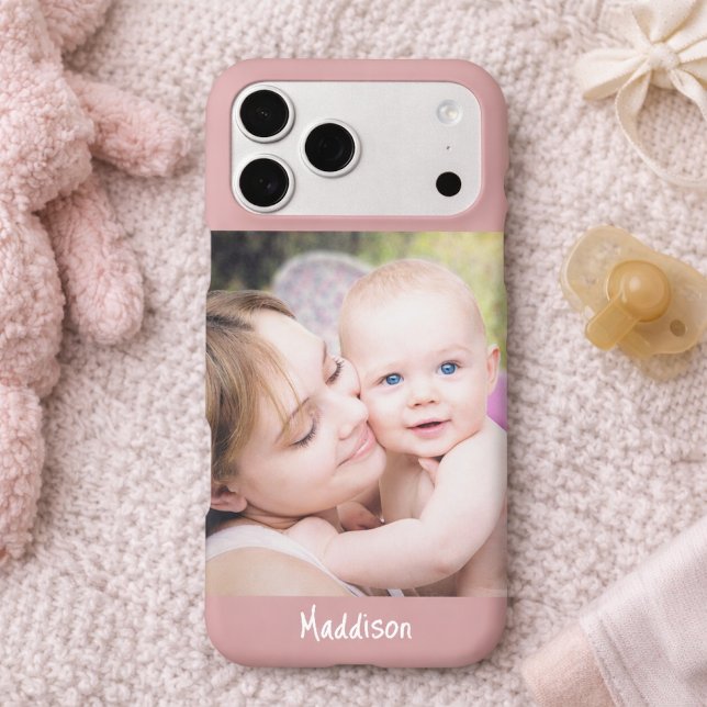 Modern Monogram 1 Photo Dusty Rose Pink (Creator Uploaded)