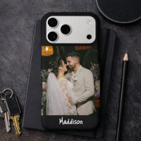 Modern Monogram 1 Photo Midnight Black