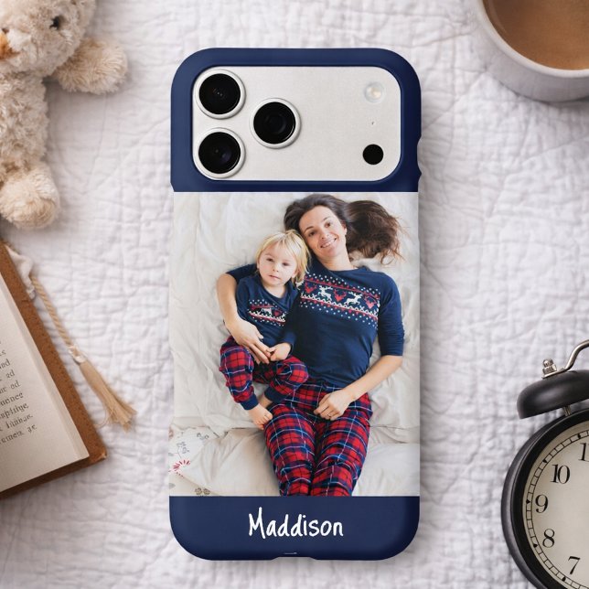 Modern Monogram 1 Photo Navy Blue (Creator Uploaded)