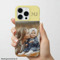 Modern Monogram 1 Photo Soft Yellow