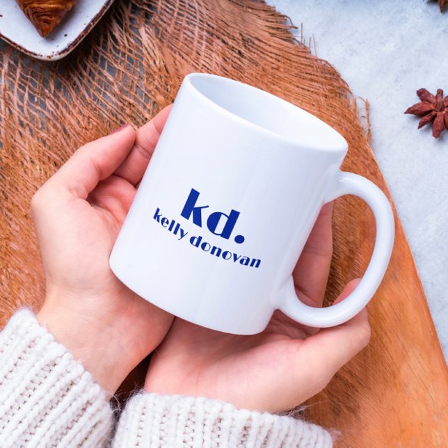 Modern Monogram and Name Minimalistic Design 6 Coffee Mug (Creator Uploaded)