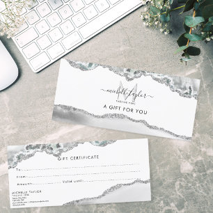 Modern Monogram Beauty Makeup Elegant Professional