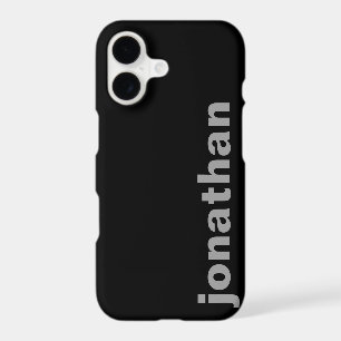 Modern Monogram Black Case-Mate iPhone Case