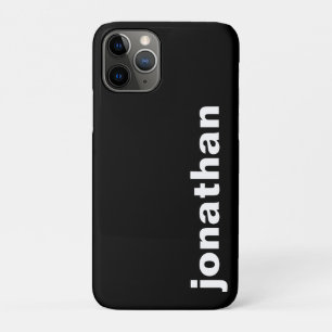 Modern Monogram Black iPhone 11 Pro Case
