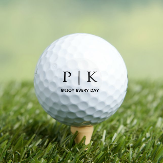 Modern Monogram Bridgestone e6 Golf Ball (Insitu Tee)