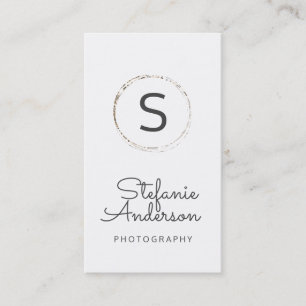 Modern Monogram Business Card