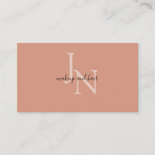 Modern monogram business card