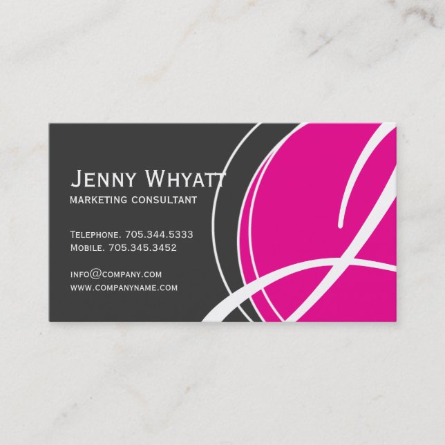 Modern Monogram Business Cards (Front)