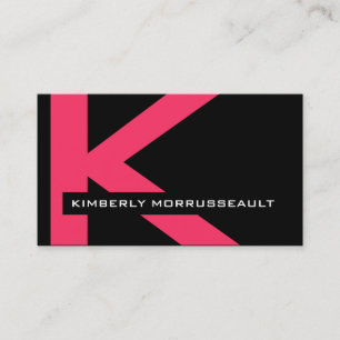 Modern Monogram Business Cards