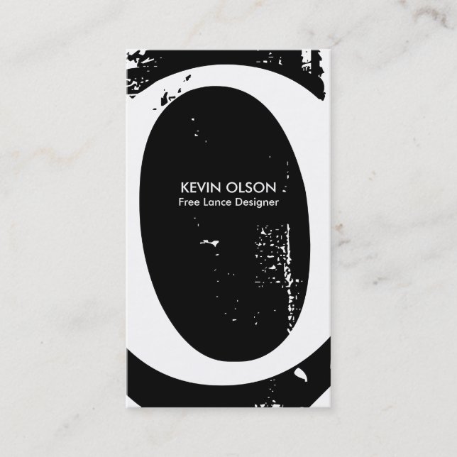 Modern Monogram Business Cards (Front)