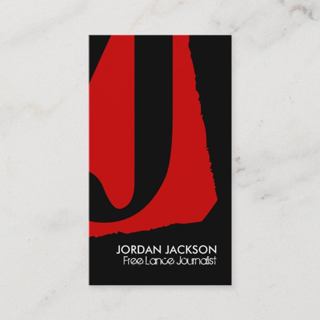Modern Monogram Business Cards (Front)