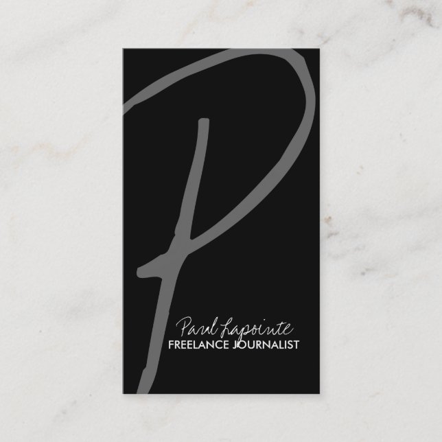 Modern Monogram Business Cards (Front)
