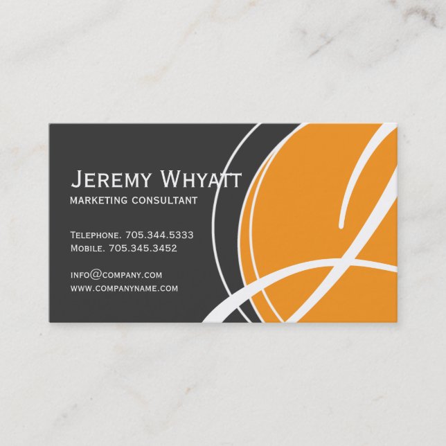 Modern Monogram Business Cards (Front)
