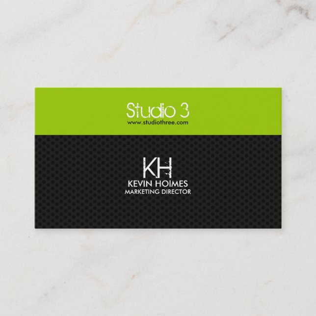 Modern Monogram Business Cards (Front)