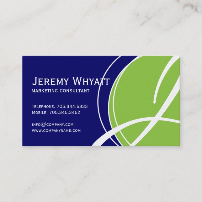 Modern Monogram Business Cards (Front)