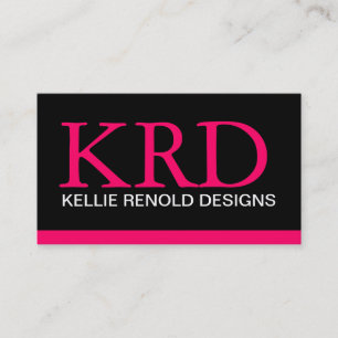 Modern Monogram Business Cards