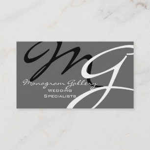 Modern Monogram Business Cards Template