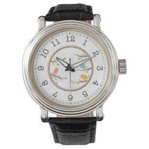 Modern Monogram   Classic Black Roman Numerals Watch