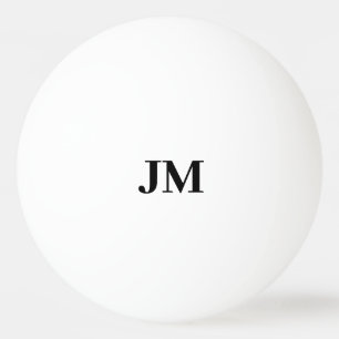 Modern Monogram Classic Personalized Initials Ping Pong Ball