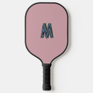Modern Monogram Clean Minimalist Pickleball Paddle