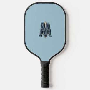 Modern Monogram Clean Minimalist Pickleball Paddle