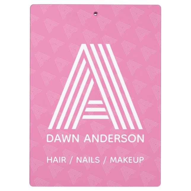 Modern Monogram Clipboard (Back)