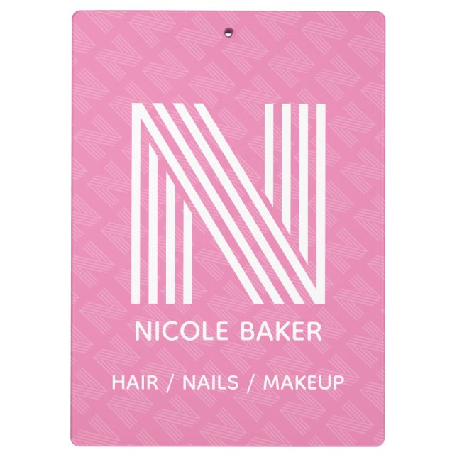 Modern Monogram Clipboard (Back)