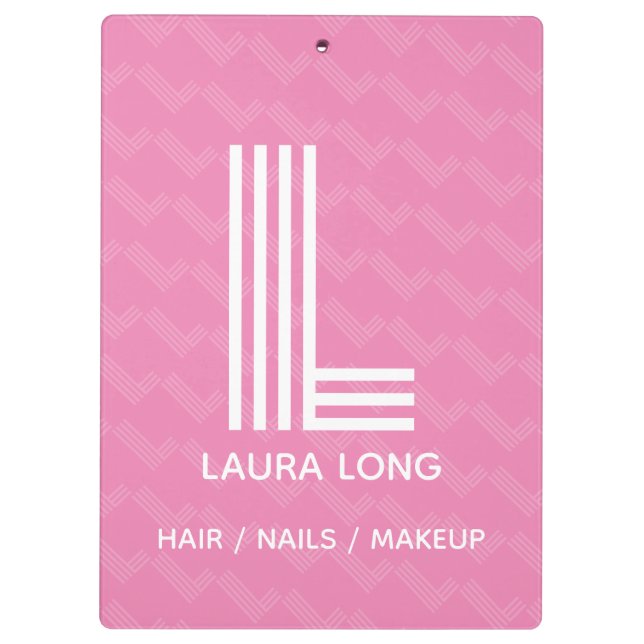 Modern Monogram Clipboard (Back)