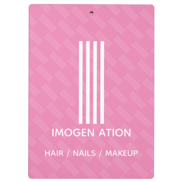 Modern Monogram Clipboard (Back)
