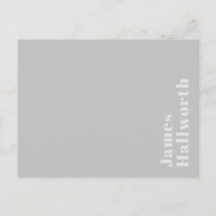 Modern Monogram & Editable Shapes & Colours Postcard